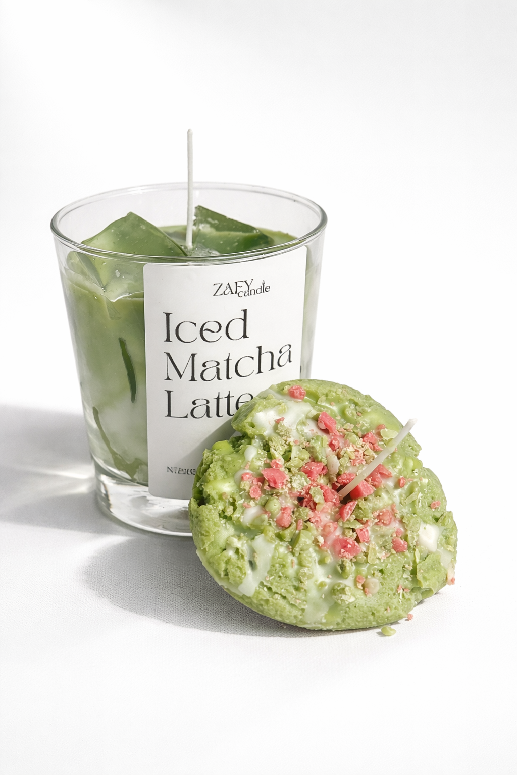 Iced Matcha Latte & Matcha Cookie